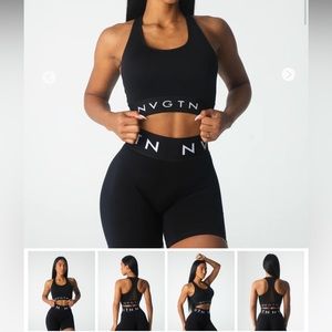 NVGTN Black Legacy Sport Seamless Bra - Size Medium